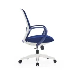 Comfortable Office Furniture Medium Back Office Desk Chairs With Wheels Mesh Chair Back Fabric Office Chair