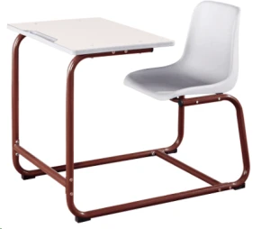 Commercial Furniture General Use and Plastic Material desk and chair set for school