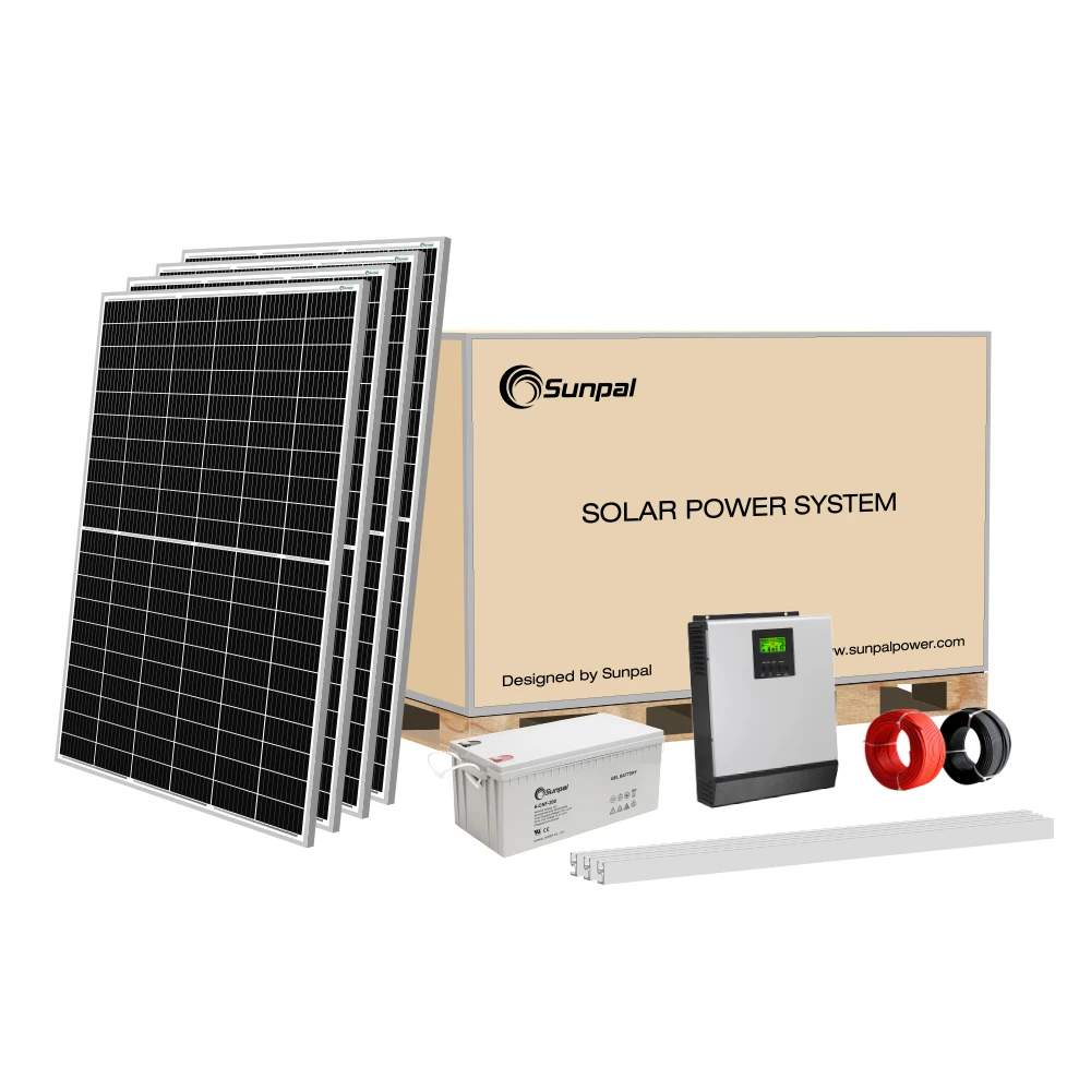 Complete Solar Energy System Home 5KW 3KW Off Grid Hybrid Solar Panel Power PV System 1KW 2KW 4KW