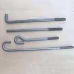 Construction Accessories Embedded inch L type Anchor Bolt/Foundation Bolt with nut/7 Anchor Bolts
