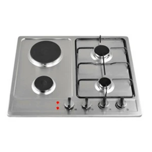 Cooking appliances with overheating protection 4 burner gas +electric stove