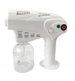 Cordless Disinfection Spray gun sterilization  odor removal wireless Portable handheld blue light Nano atomizing machine