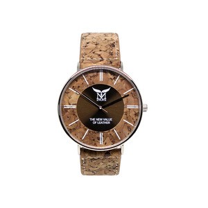 cork leather band stainless case s classic casual fashion wrist watches Japanese Quartz OEM waterproof