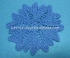 Cotton Doily in crocheted blue/Machine made doilies Y806