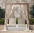 Import Crafted double indian bed designs of rattan furniture sun lounger with canopy from China