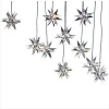 Creative wedding aerial ceiling decoration acrylic 10 string lights stars pendant