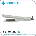 crystal hair straightener bling bling custom flat irons with private label