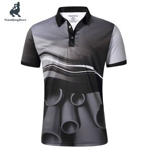 Cusomizaion ODM Sublimation Fashionable Polo T Shirt 100% Polyester Tennis Wear
