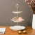 Import custom 3 tier ceramic wedding dessert fruit snack cupcake cake stand for tea party serving platter from China