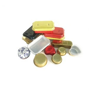 custom all colors disposable airline aluminum foil food containers with various colors lid