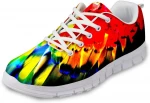 custom aquarelle oil painting image woman sport shoes men insole print on shoes