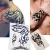 Import Custom Breathable Durable Temporary Water Transfer Sticker Hand Body Tattoo Stickers for Decorative from China