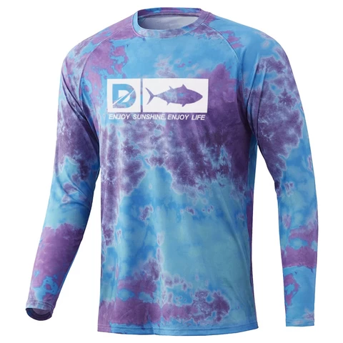 Custom camo fishing shirts polyester print sublimation quick dry fishing wears clothes long sleeve fishing jerseys