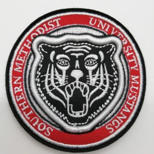 Custom embroidered iron on high quality  low MOQ  embroidery patch