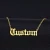 Import Custom English Letter Personalized Name Necklace Stainless Steel Name Plate Necklace from China