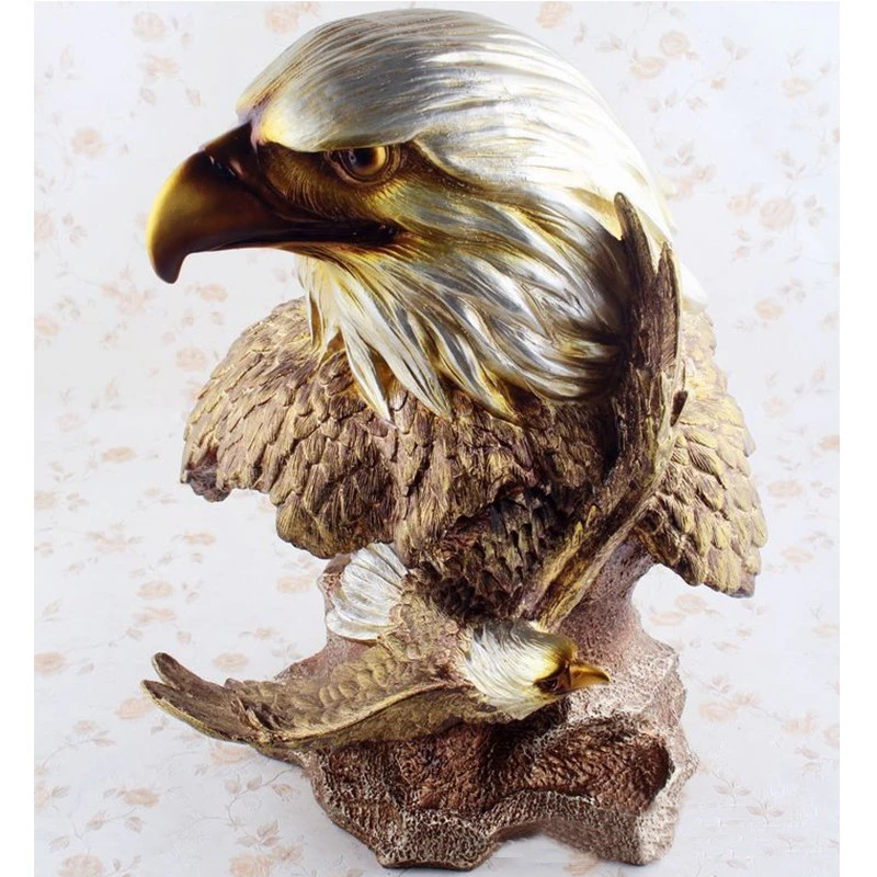 Custom European Eagle Resin Home Decoration Creative Resin Crafts With Low Price For Souvenir Gifts