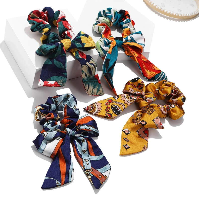custom headband flower elastic Bow hair tie hair accessories