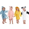 custom kids bathrobe animal pattern bathrobe organic cotton children bathrobe