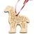 Import custom  laser cut   different animal shape  wood hanging decorations for crafts from China