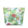 Custom Logo beach bag Factory direct plant printing large capacity linen bag shopping shoulder bag