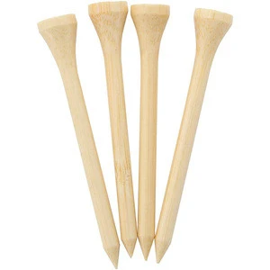 Custom Logo Print 2-3/4 Inch length Professional Bamboo Golf Tees