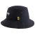 Import Custom Logo Stylish Hot Sale Flat Embroidery Black Towel Terry Cloth Bucket Hat from China