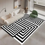 Custom Modern Concise Style Indoor Room Home Decoration Area Rug for Living Room Sofa Carpet