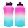 Custom Motivational Water Bottle 1 Gallon High Quality Sublimation Sports Bottle 2.2L Plastic Water Jug