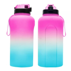 Custom Motivational Water Bottle 1 Gallon High Quality Sublimation Sports Bottle 2.2L Plastic Water Jug