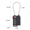 custom or standard low price lock padlock rubber Aluminium padlock door lock Padlock wholesale