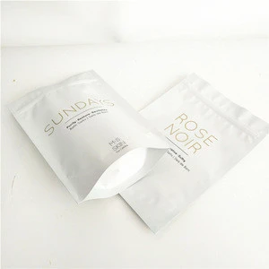 Custom Printed Matte Bath Salts Packaging Bags Body Scrub Bags High Grade Sachets Aluminum Foil Packages