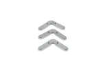 Custom stamping parts Metal connector joint 90 degree angle bracket L-Bracket desk chair window door 4 holes photo frame bracket