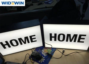 Customize Design Indoor Advertising Light Boxes letters for Window Display