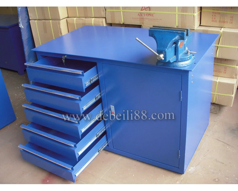 Customize metal work bench with vise
