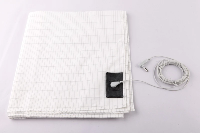 Customized 95% Cotton Fiber Comfortable Grounding Earthing Bed Sheet with Grounding Cable