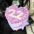 Customized heart shape waterproof paper flower packaging box for flowers made in Dongguan
