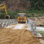 Customized heavy duty steel structure bailey truss bridge