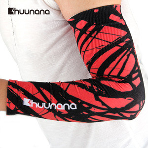 Customized Huunana Seamless Breathable Cooling Compression Athletic Arm Sleeves Women