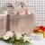 Import Customized Printing luxury laminated Waterproof Grocery tote Rose gold shopping pp non woven bag For Big Clothes Coat from China
