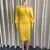 Import D167 Autumn European and American Open Shoulder Warp Hip Pencil Dress Medium Length Office Ladies Dress Career Dresses from China