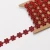 Import daisy flower red rhinestone chain trim for any occassion decoration from China
