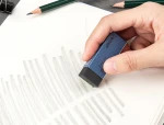 Deli office writing eraser is clean and does not leave any marks single piece 71096(17*42mm)