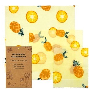 Deliver at once factory price sustainable beeswax or vegan plant soy wax food wraps