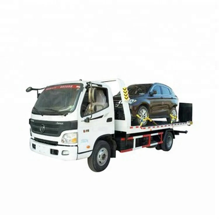 Diesel type of 210hp dongfeng 4*2 under lift fuel 3 tons flatbed wrecker towing truck