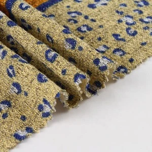 Different prints spandex textiles tissus scuba suede metallic lurex fabric