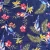 Digital printed soft feeling floral birds full of vigour rayon poplin fabric