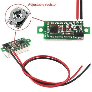Digital Voltmeter Voltage Meter DC 3.5-30V Car Current Panel Gauge Red LED 0.28&quot; Super Mini for Car Motorcycle Battery 3-wire