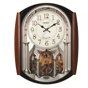 DILING unique creative europe style vintage large 3d digital home decoration designer art clocks beautiful pendulum wall clock