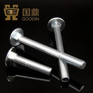 DIN603 CARRIAGE BOLTS AND HEX NUTS ZP AND HDG