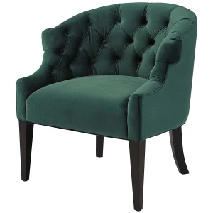 Dingzhi 19Utica Green Velvet Upholstered Button Tufted Side Chair
